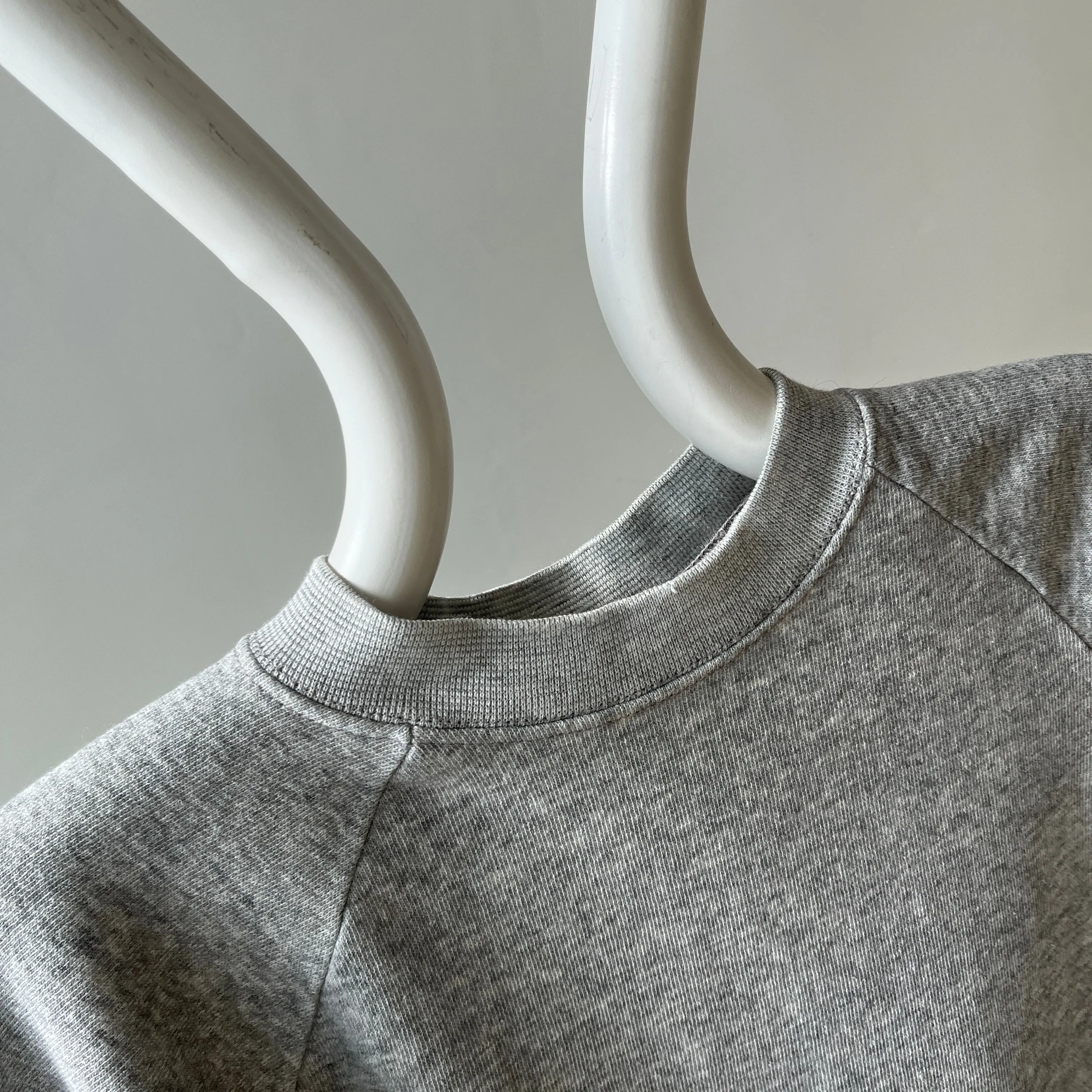 1980s Gray Short Sleeve Warm Up