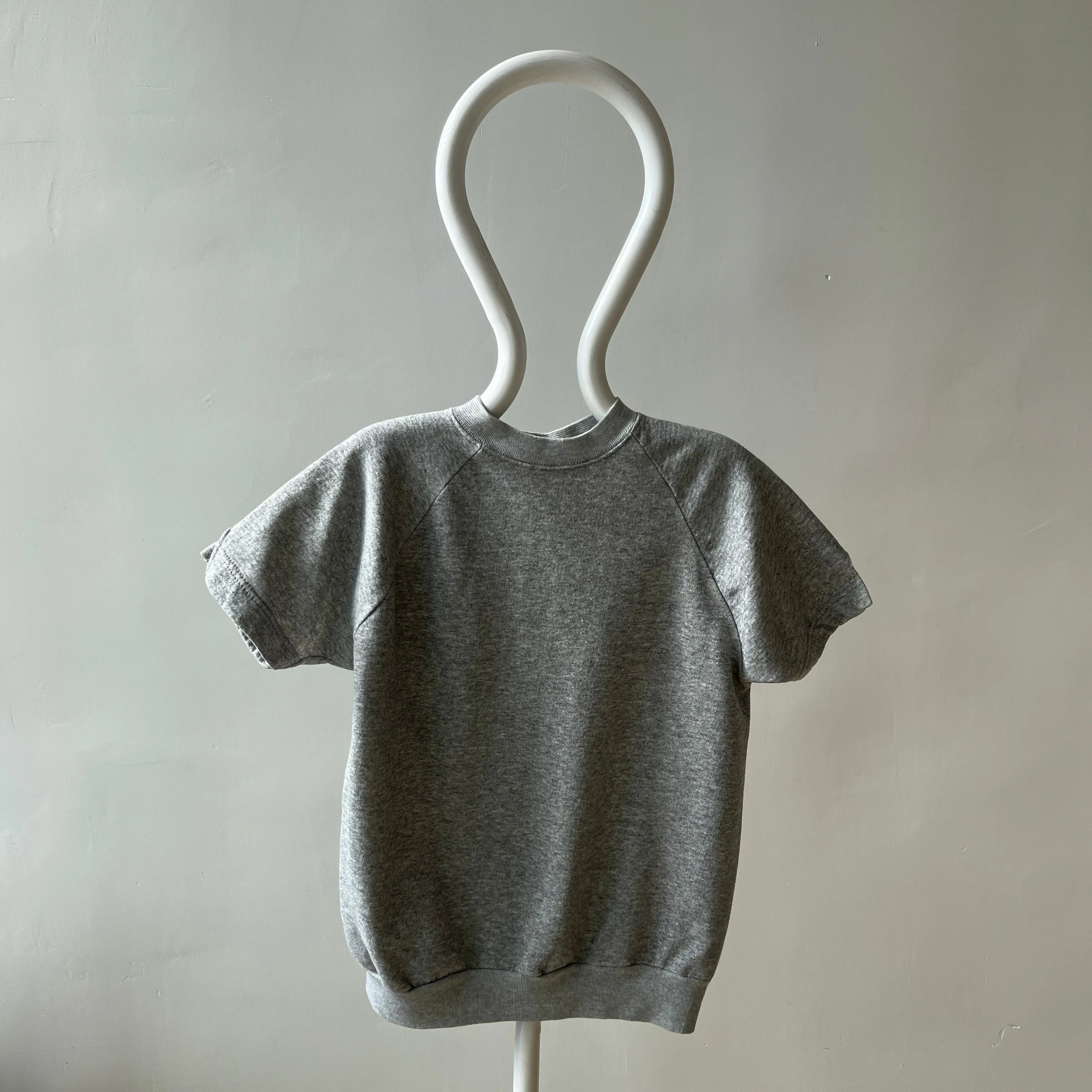 1980s Gray Short Sleeve Warm Up