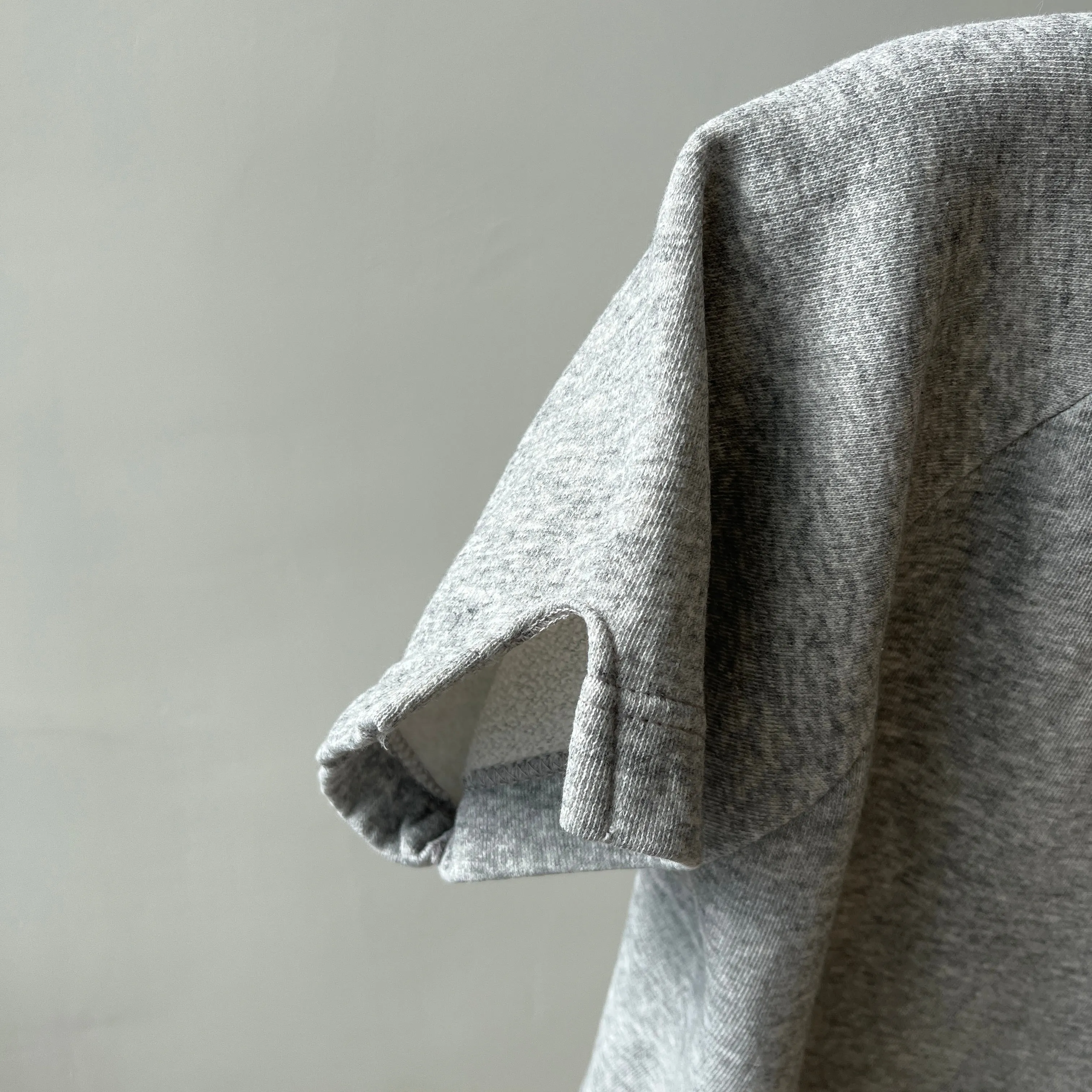 1980s Gray Short Sleeve Warm Up