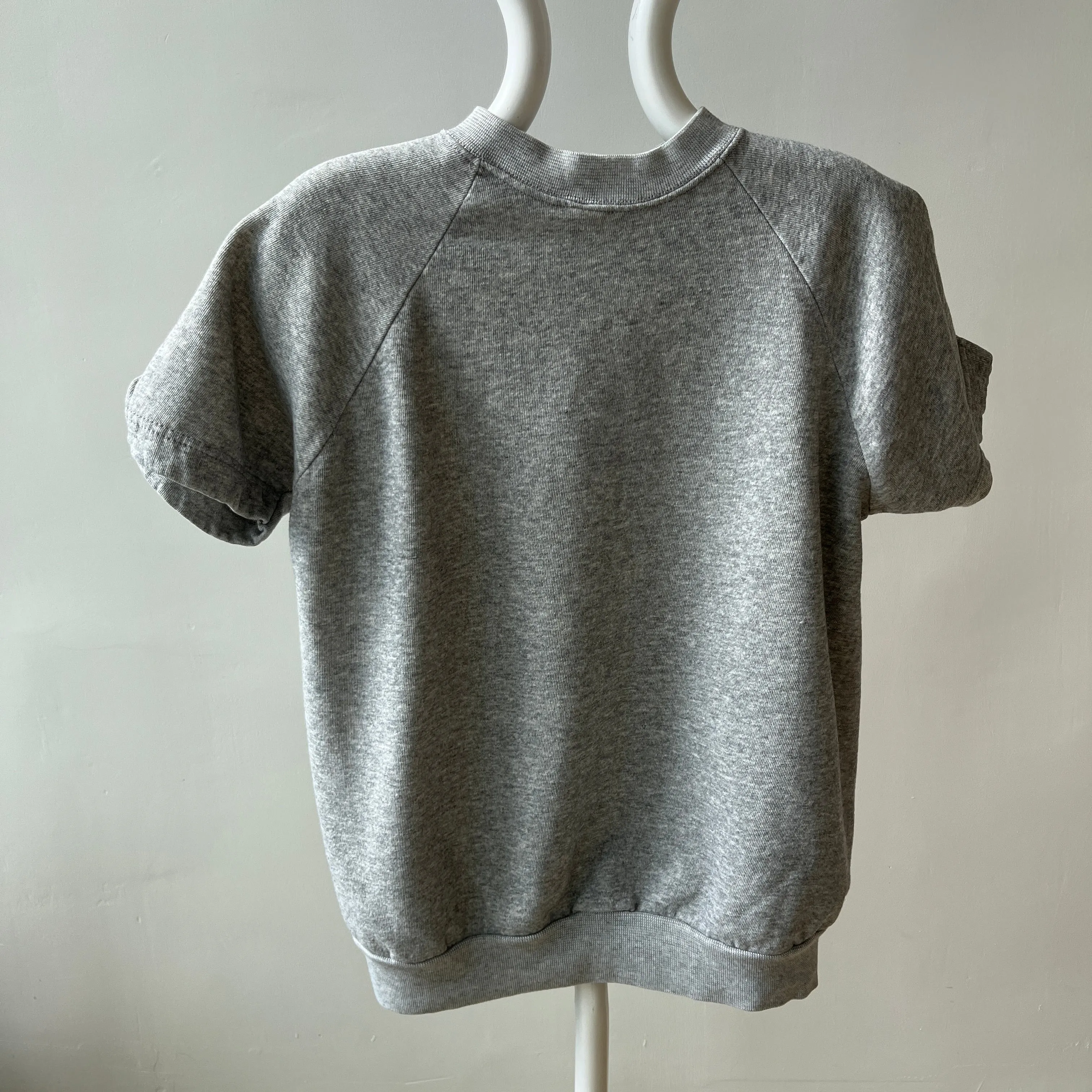 1980s Gray Short Sleeve Warm Up