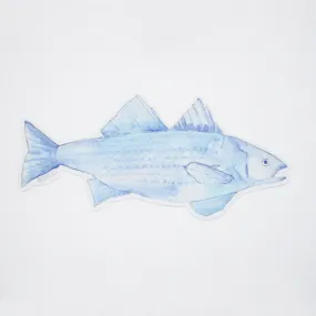 Blue Fish Sticker