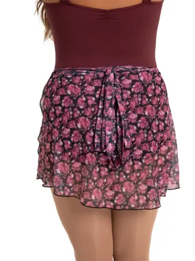Capezio Printed Mesh Wrap Skirt