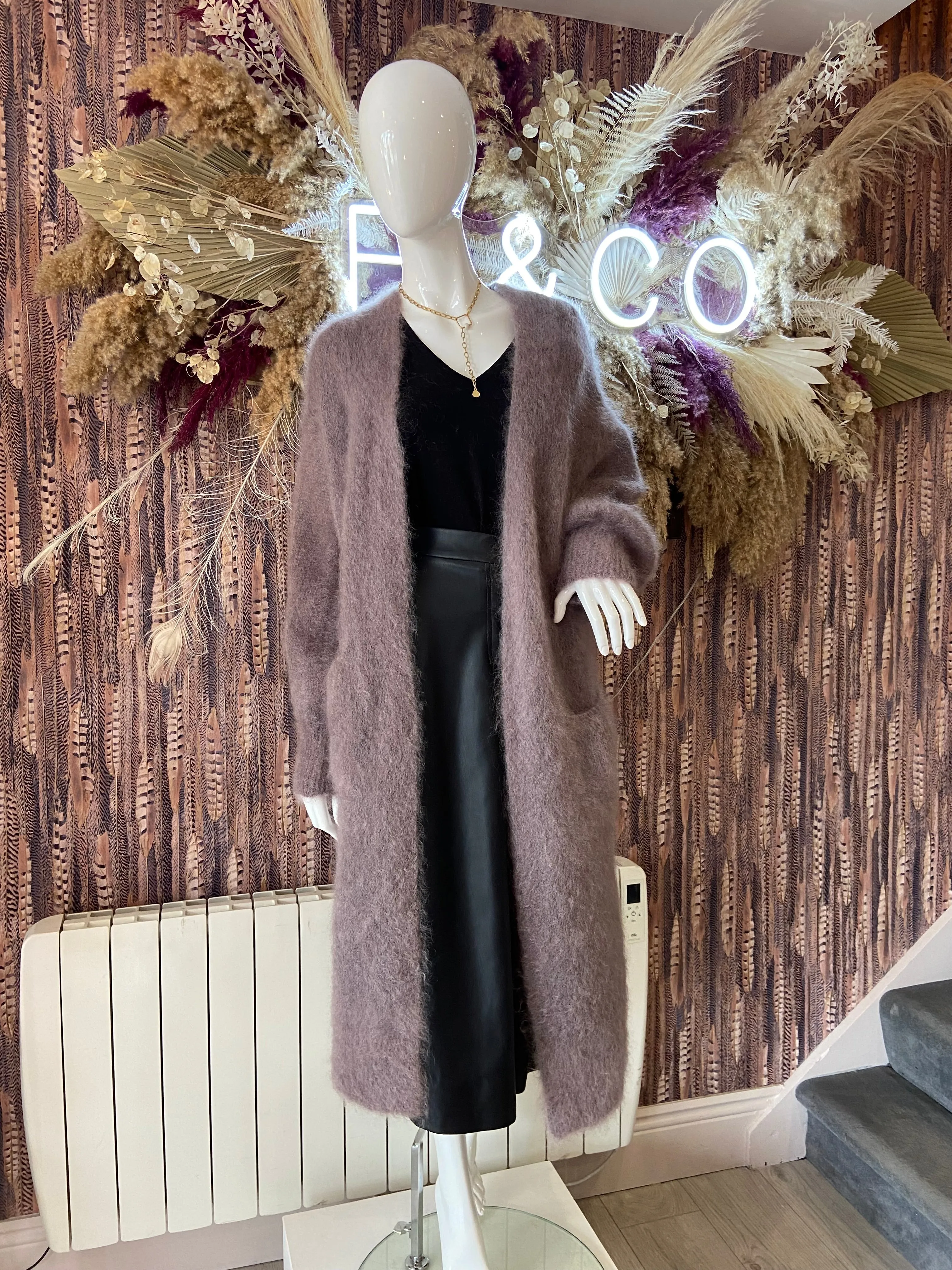 Carla Long Mohair Cardigan