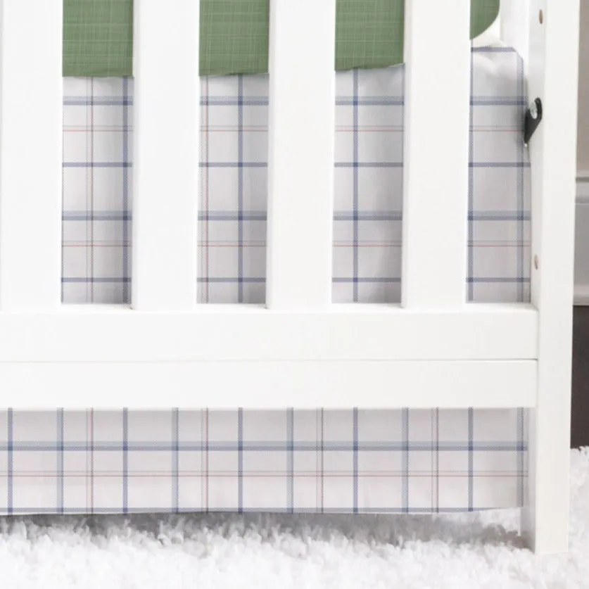 Duck Hunting Plaid Crib Skirt
