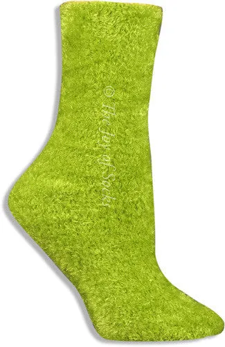 Green Super Soft & Fuzzy Socks (Women's)