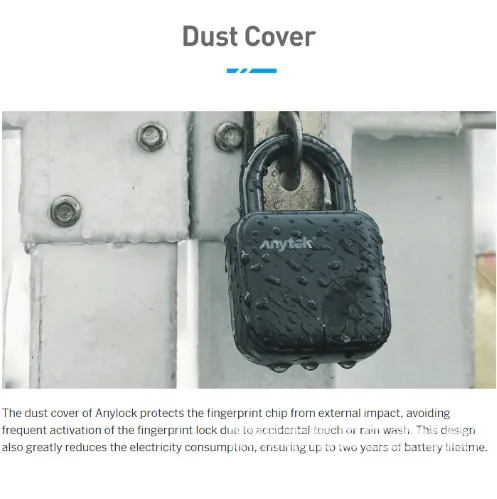 Heavy-duty Keyless Weatherproof Fingerprint Smart Lock | 500KG Tension