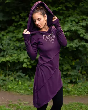 Hooded Pixie Dress Purple