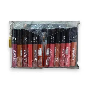 Kerry Rose Lip Gloss Set 12 Shades Assorted