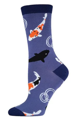 Koi Fish Bamboo Socks (Women's)