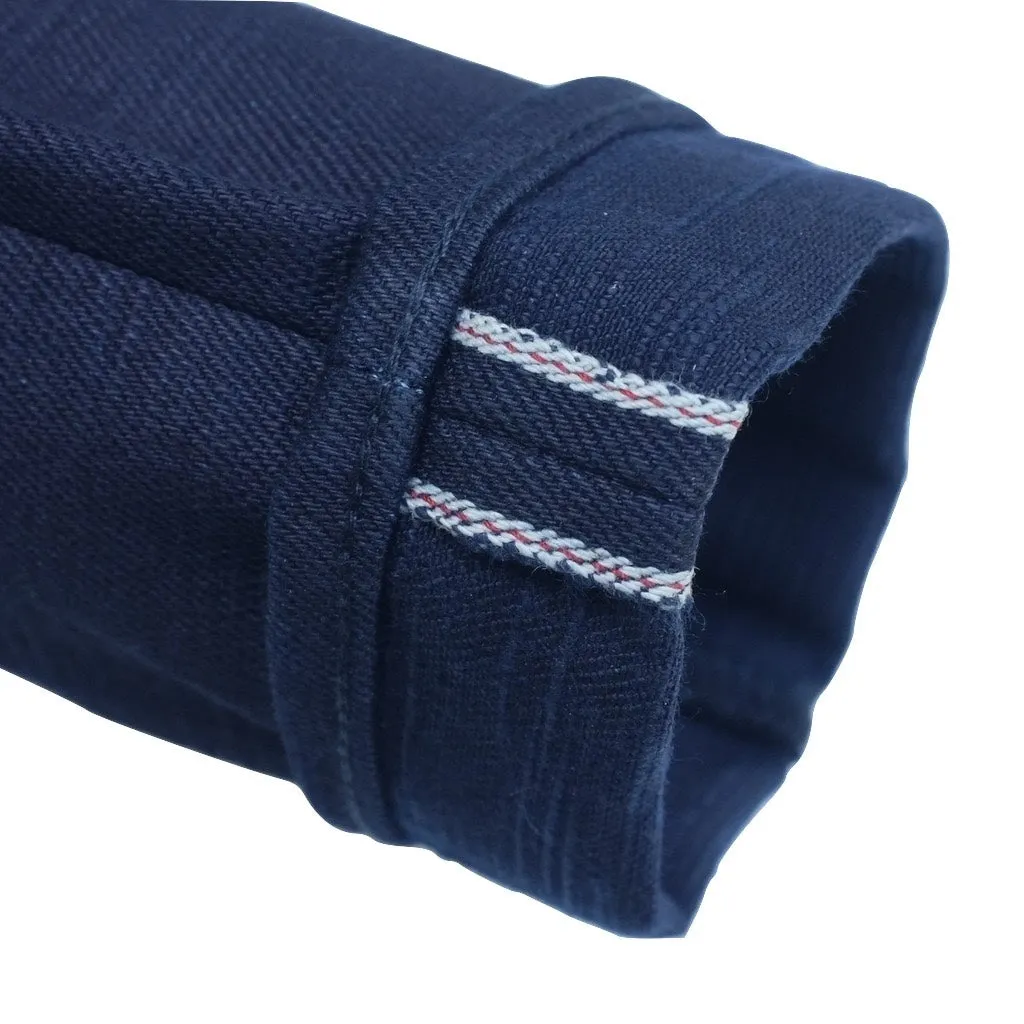 ODJB013 18oz. "Midnight Slub" Indigo x Indigo Selvedge Jeans (High Tapered)