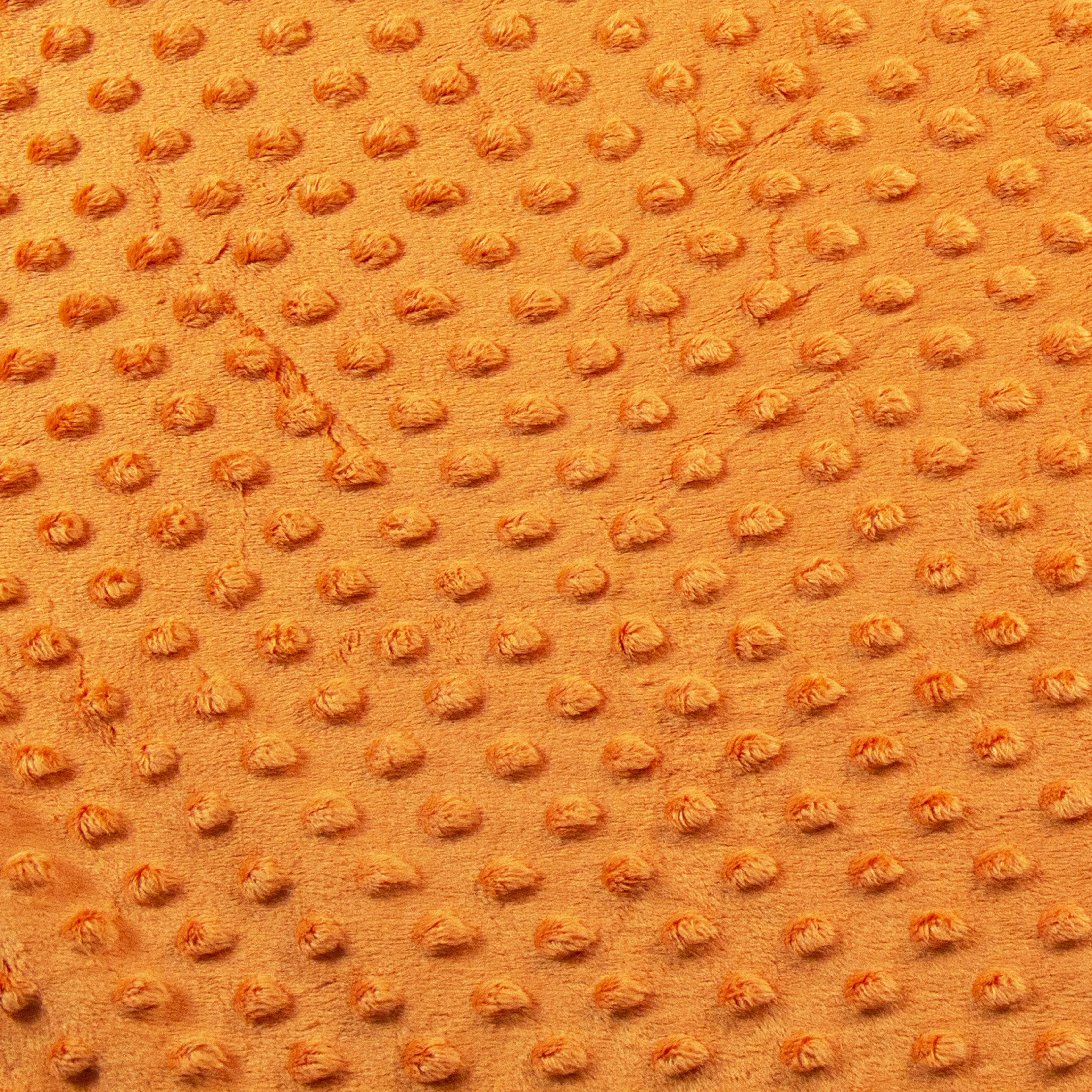 Orange Minky Fabric by the Yard | Oeko-TEX Certified Plush | 60" Wide for Baby Blankets & More