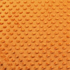 Orange Minky Fabric by the Yard | Oeko-TEX Certified Plush | 60" Wide for Baby Blankets & More