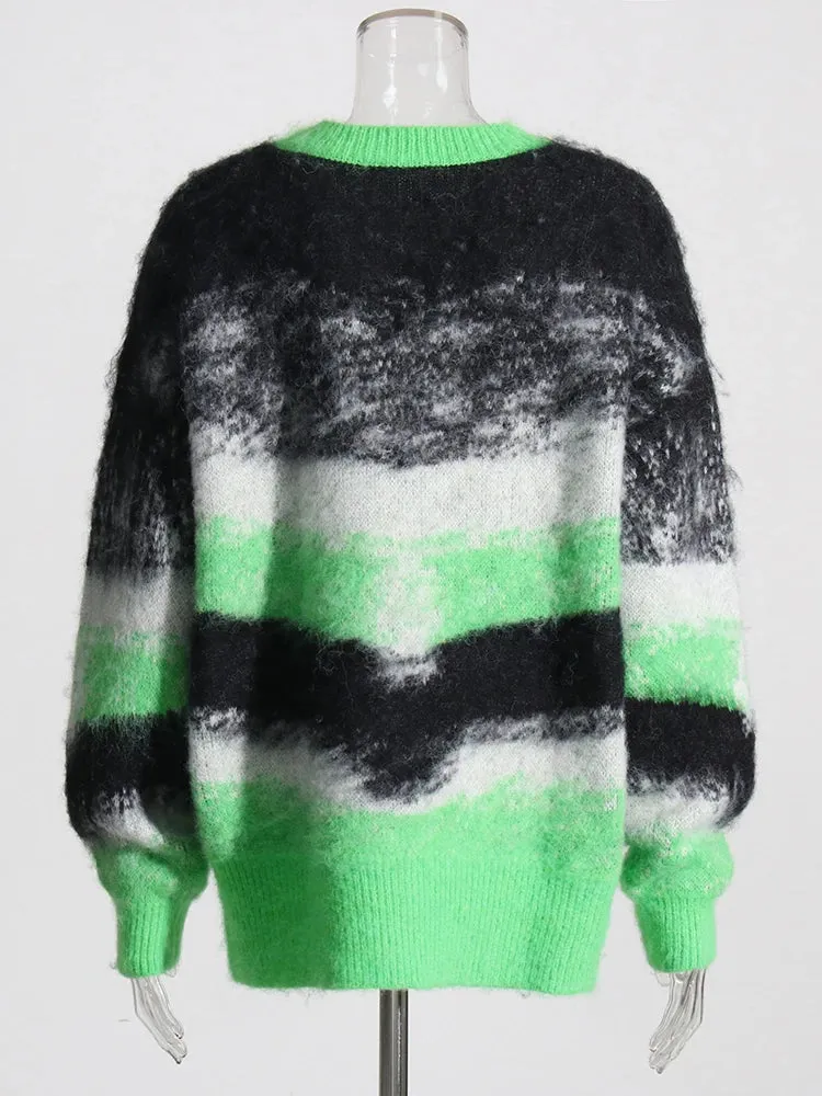Pre Order:  Gradient Stripes Cotton Sweater