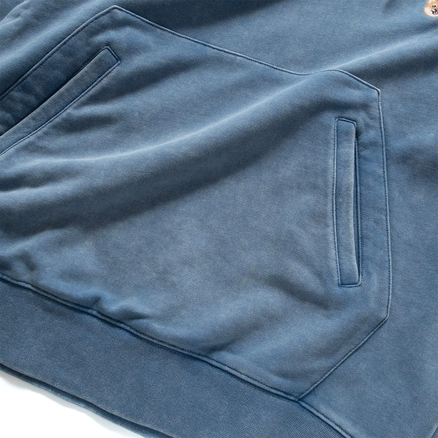 (SW475) Embroidery Wash Hoodie