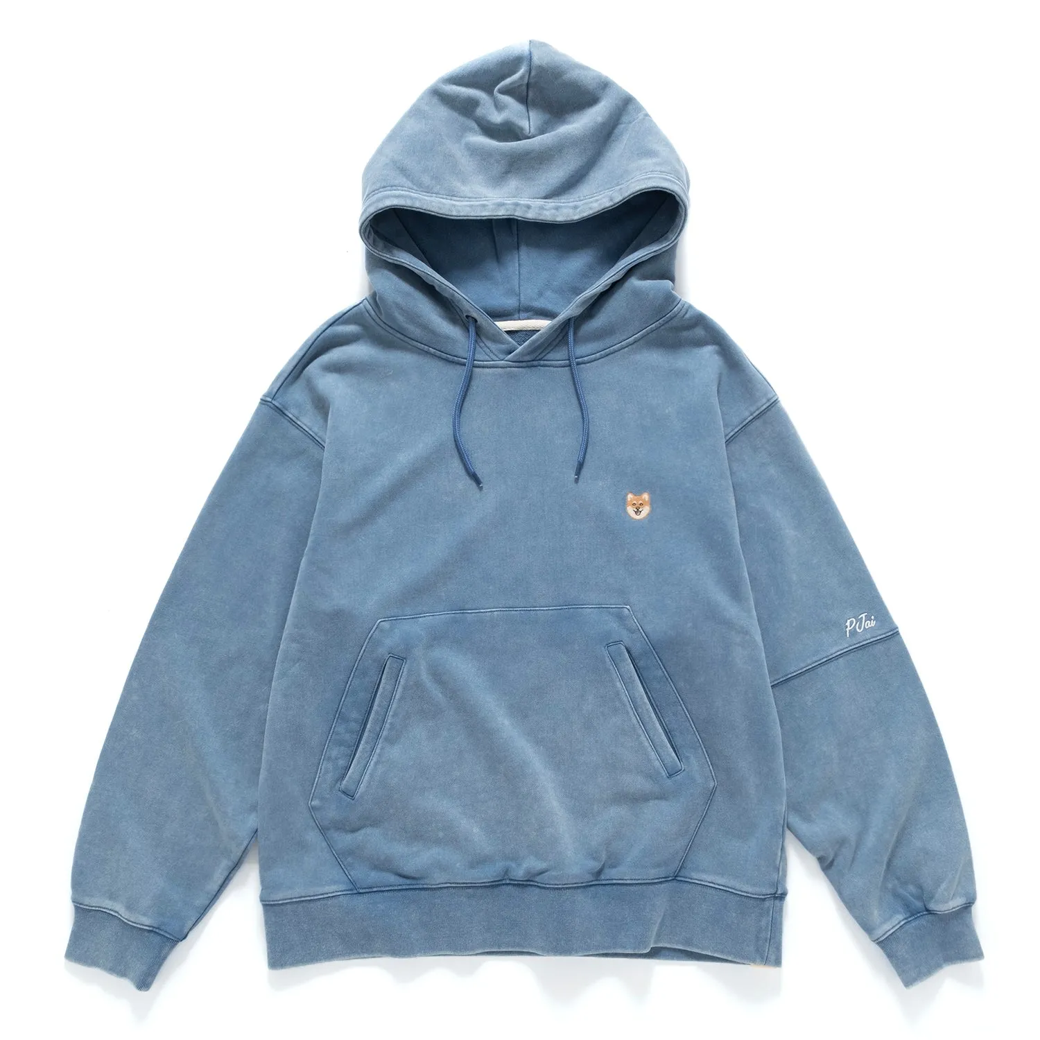 (SW475) Embroidery Wash Hoodie