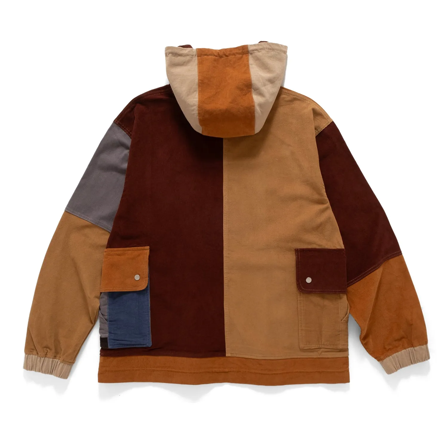 (SW482) Colorblock Corduroy Smock