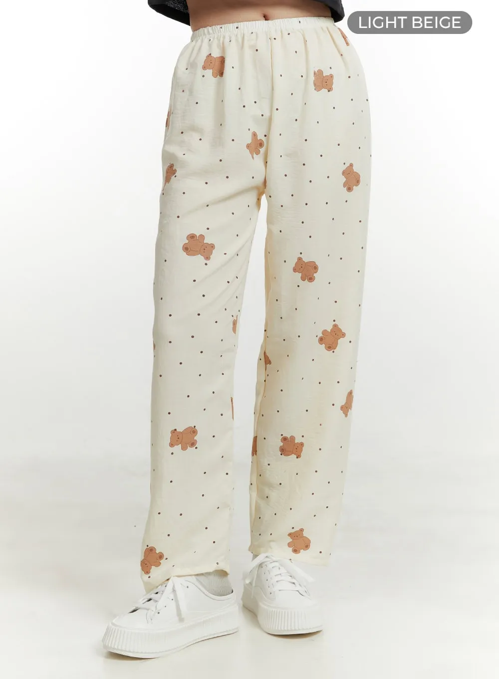 Teddy Polka Dot Pajama Pants OU414