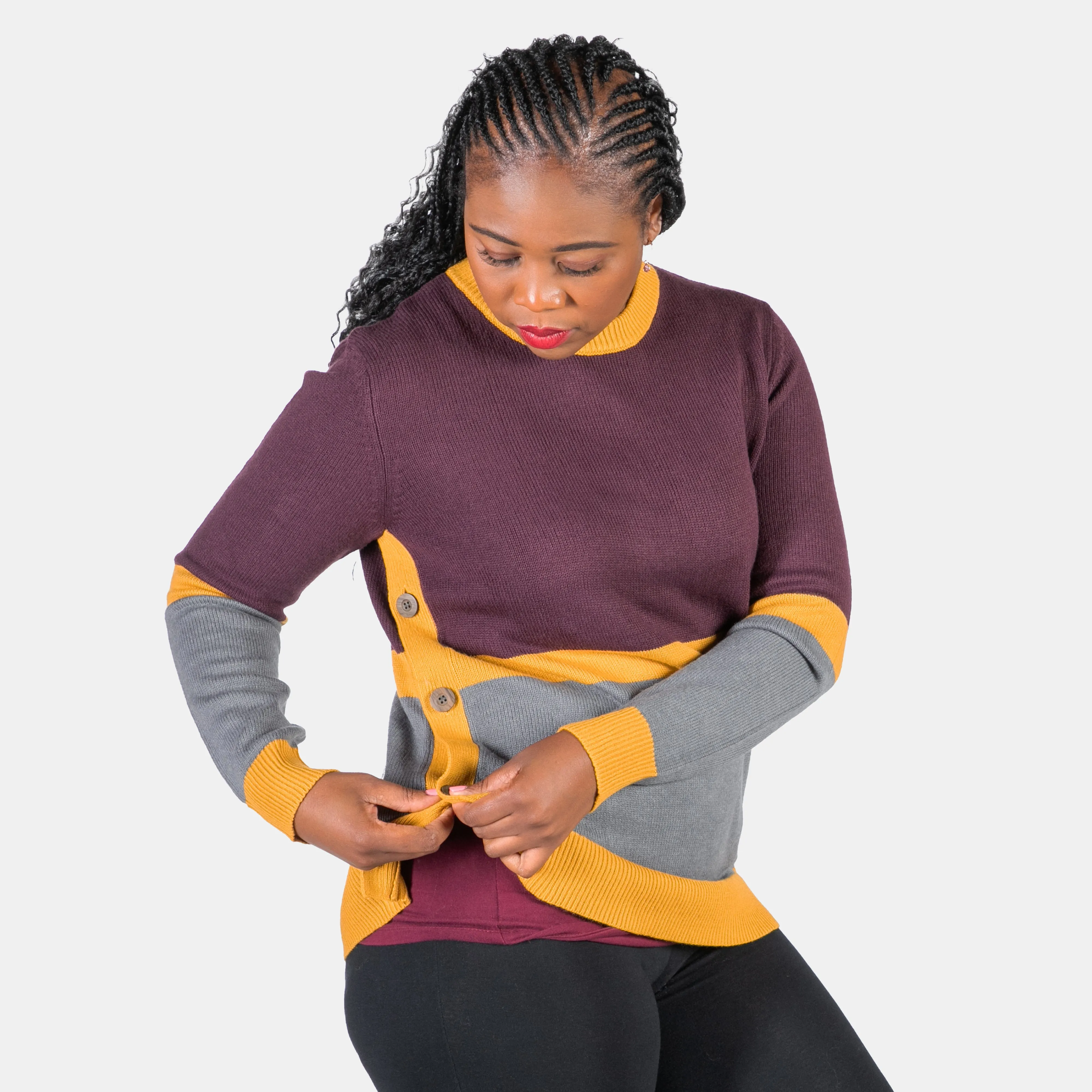 Women's Knitwear Multicolour Neutral Tone Williams Jersey