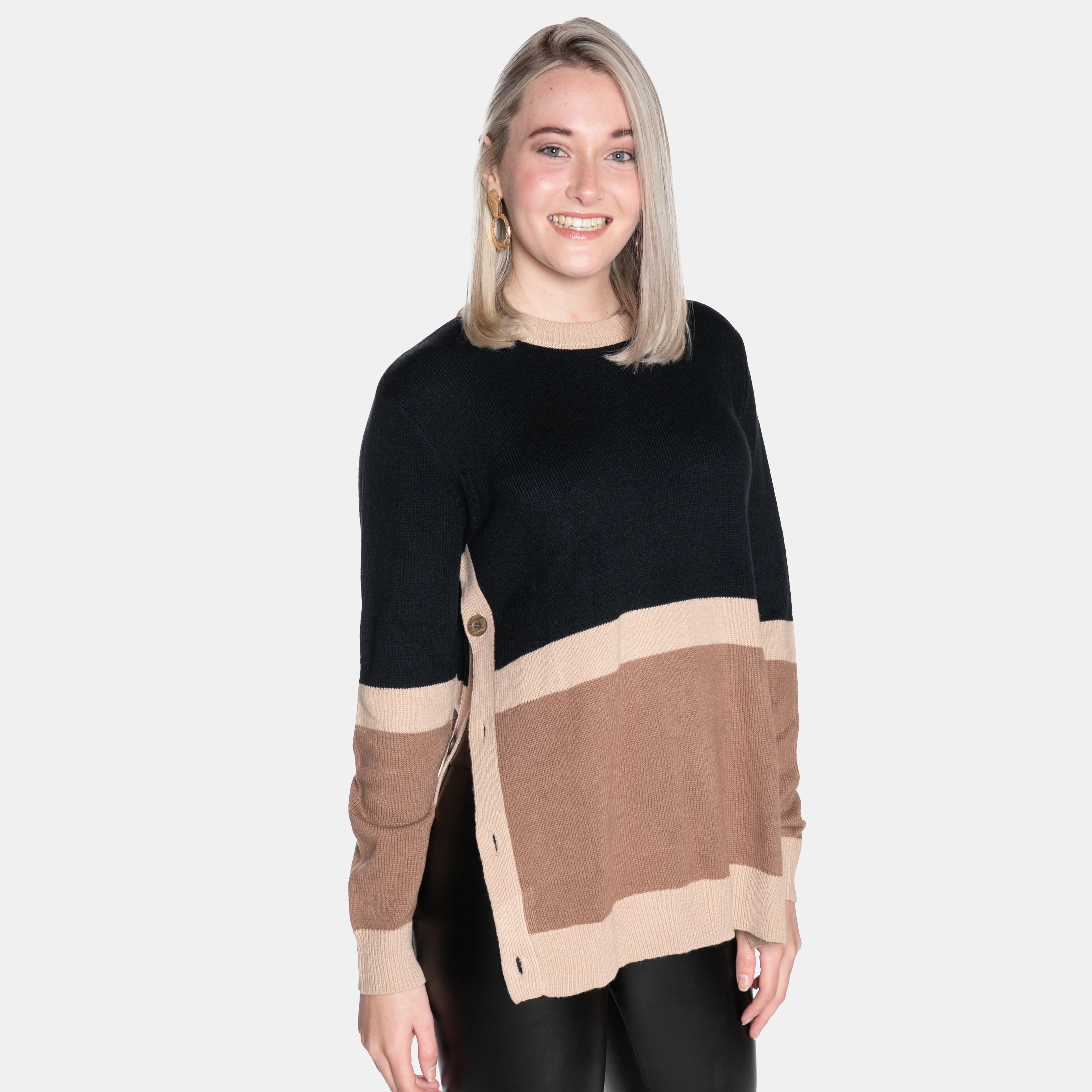 Women's Knitwear Multicolour Neutral Tone Williams Jersey