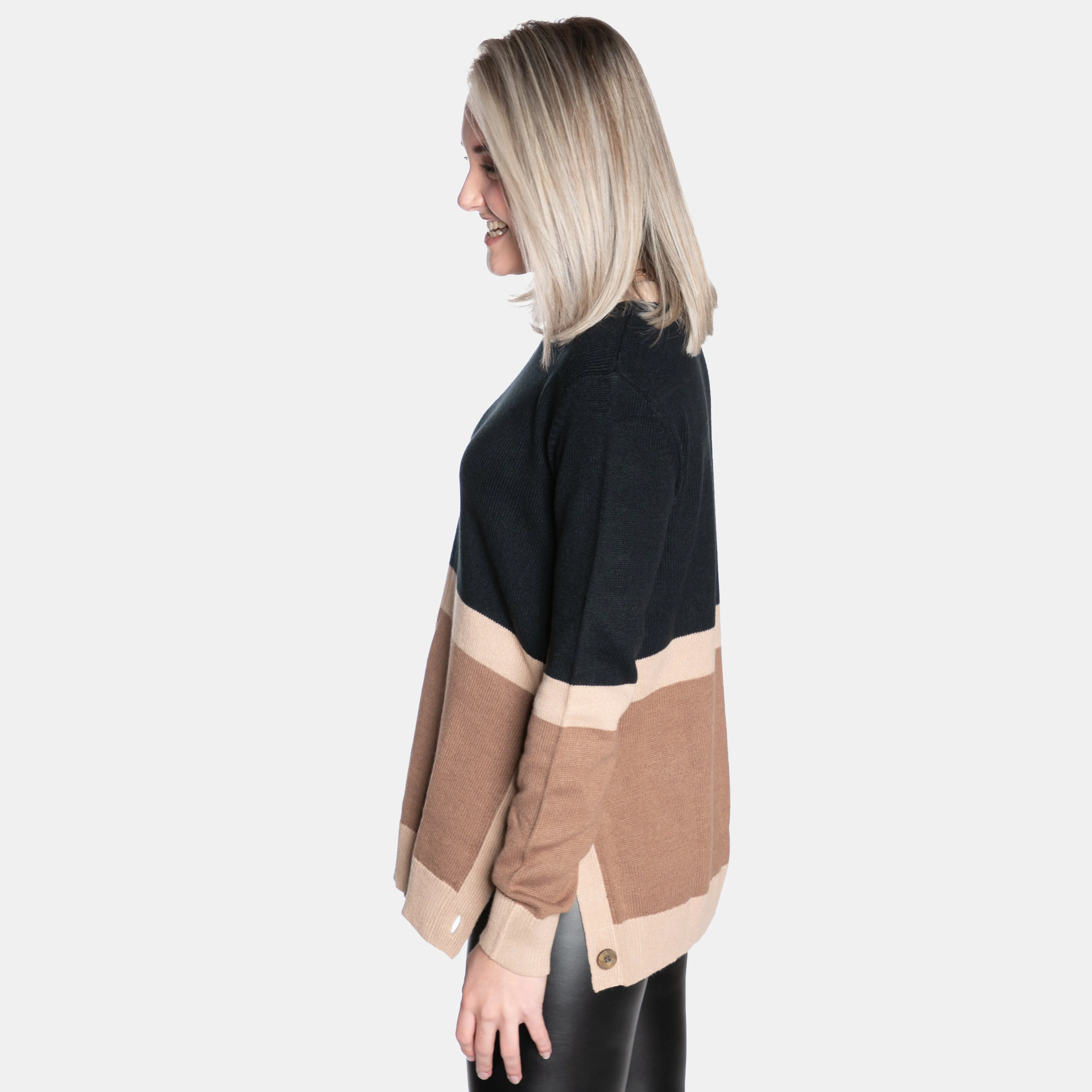 Women's Knitwear Multicolour Neutral Tone Williams Jersey