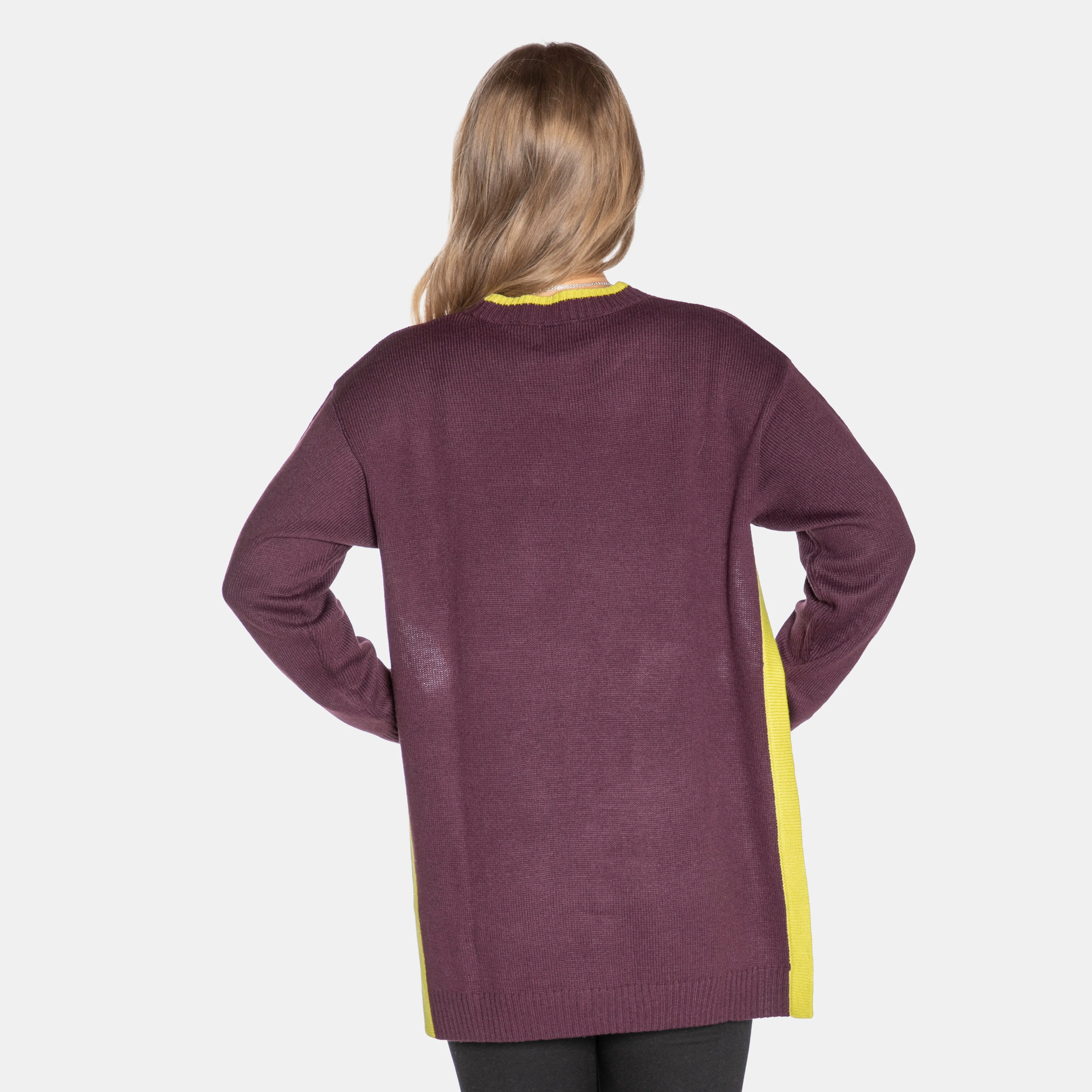 Women's Ribbed Crew Neck Contrast Colour Detail Fonda Jersey