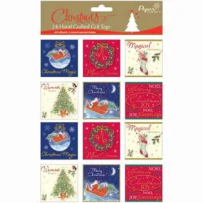 Xmas Layered Gift Tags 24 pack